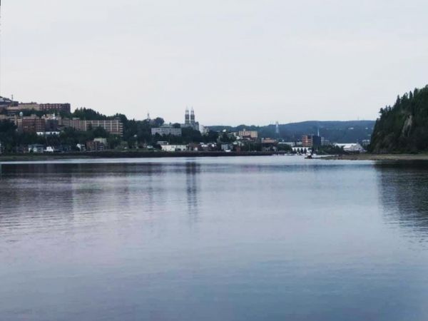 La marina derrière le Cap Saint-François, en arrivant sur Chicoutimi depuis Saint-Fulgence